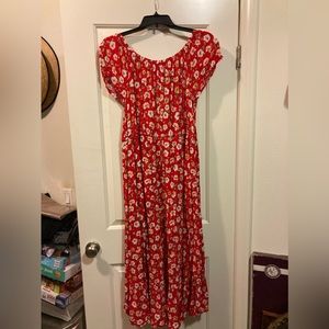 Red high-low summer dress size 2xl